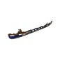 263 RAMPAGE CCMXS Large Curve Rainbow Blue Colored Skate Blade