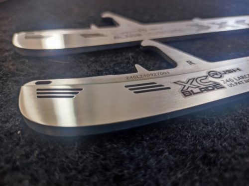 Customized RUSH 230 XCBlade skate blade for TRUE Skates